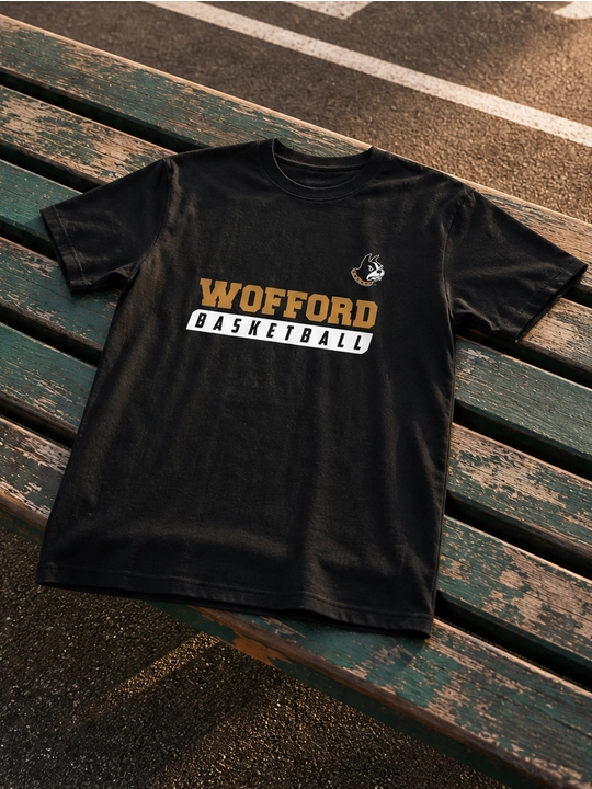 Мужская хлопковая футболка оверсайз с принтом Wofford Basketball, короткий рукав