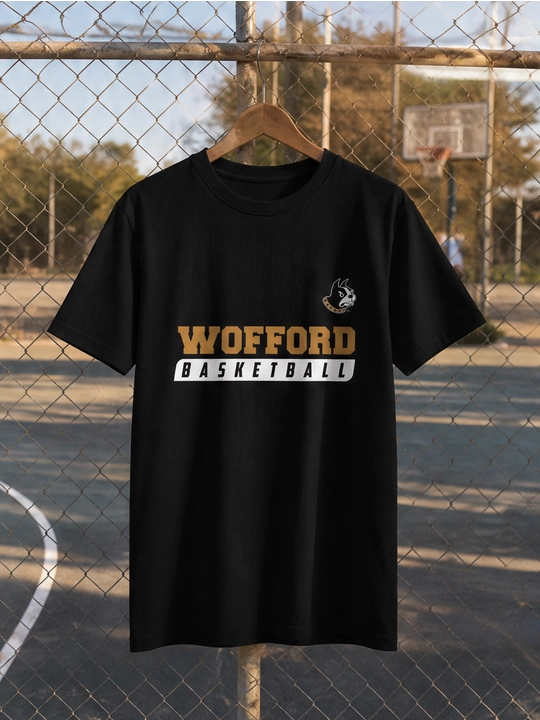 Мужская хлопковая футболка оверсайз с принтом Wofford Basketball, короткий рукав