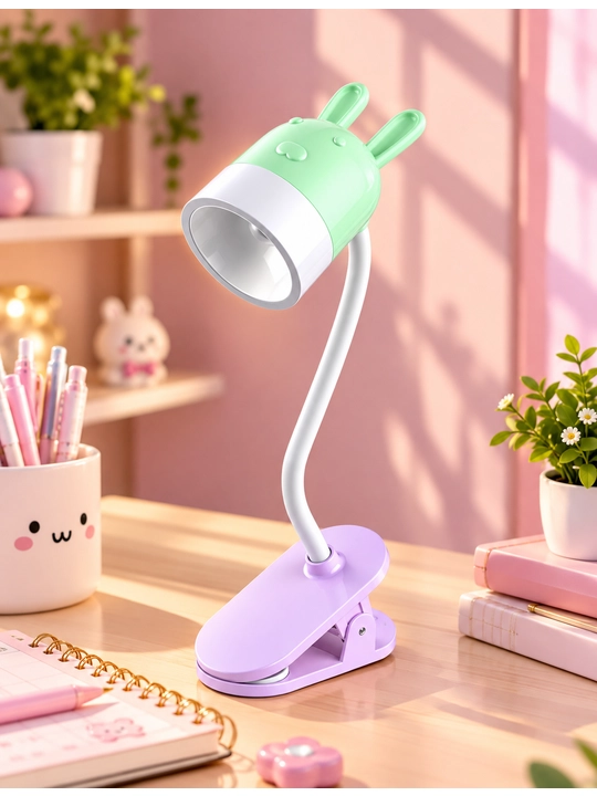 Kitob o‘qish uchun mini svetilnik klipsali, tungi chiroq, lampa, yoritgich va simsiz chiroq