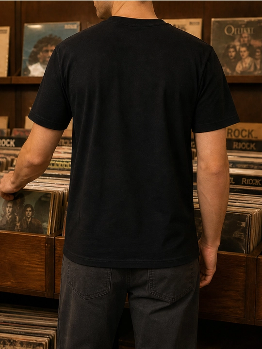 Erkaklar uchun Greta Van Fleet printli paxta oversayz futbolka, qisqa yengli