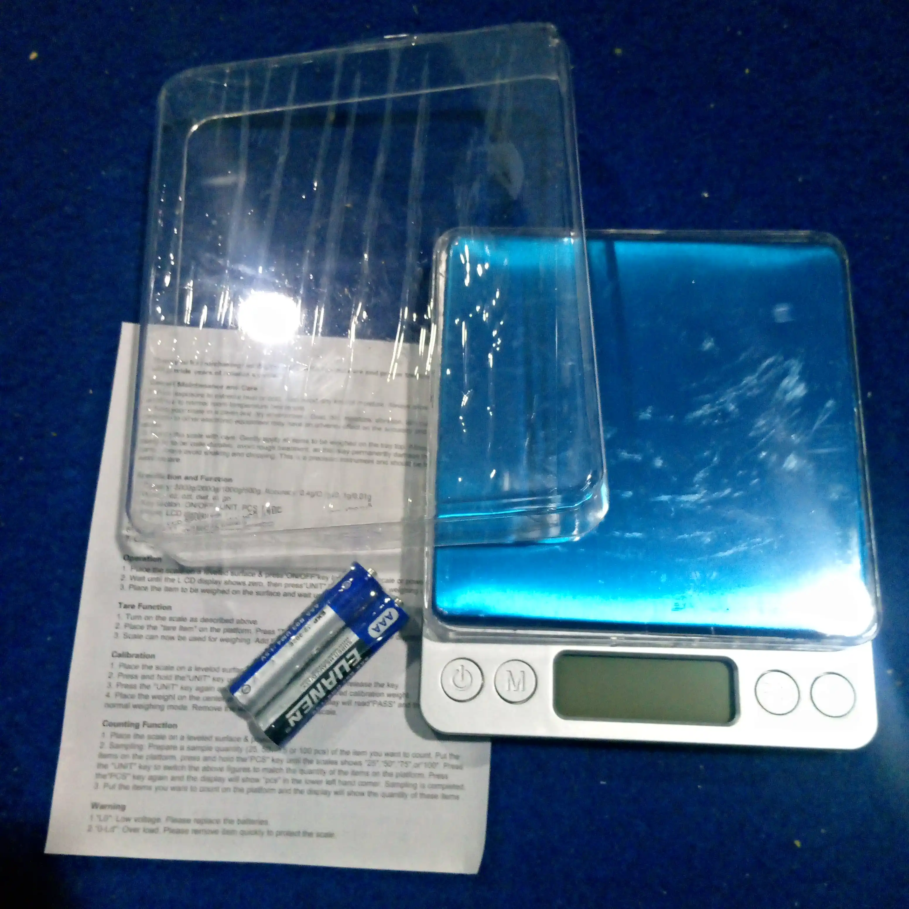 Tarozi, tarozi elektron pol tarozi, aniqligi 0,01 g gacha, yuklamasi 3000 g gacha