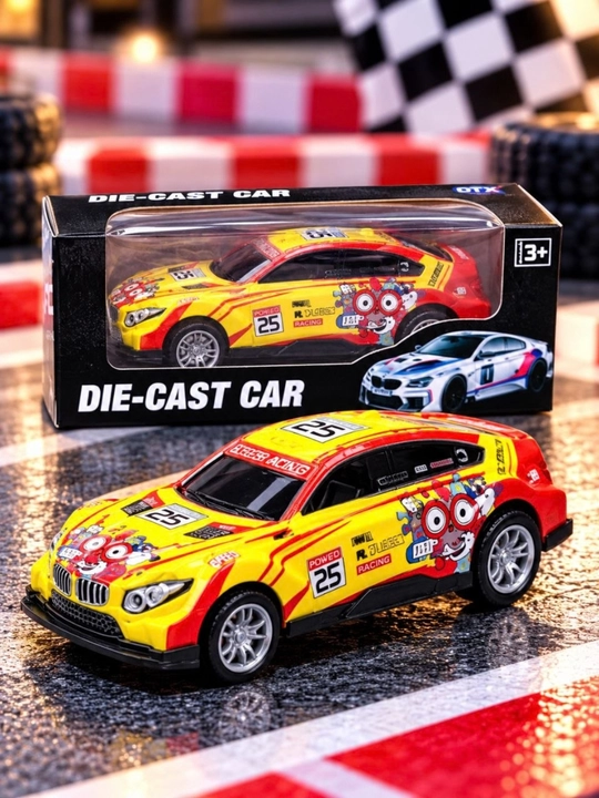 Машинка игрушечная Die-Cast, гоночная модель автомобиля, 3+ гоночный автомобиль игрушка - 