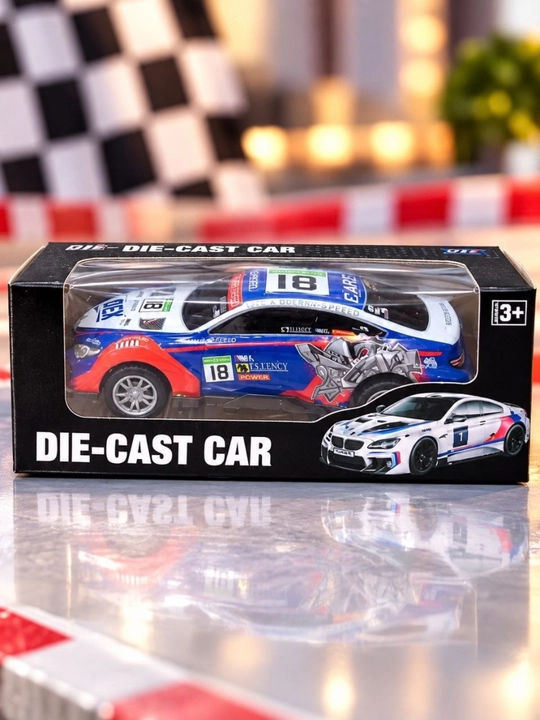 Машинка игрушечная Die-Cast, гоночная модель автомобиля, 3+ гоночный автомобиль игрушка - 
