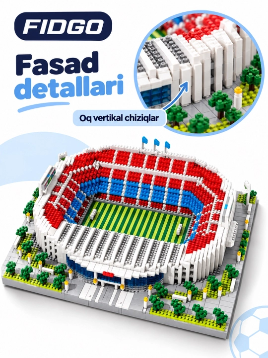 FIDGO futbol stadioni konstruktori, Camp Nou va Bernabeu modellari