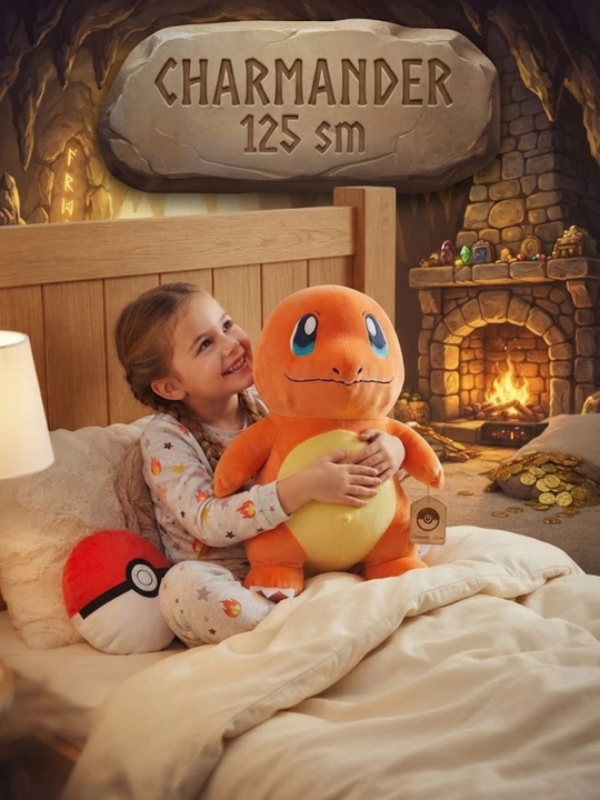 Katta va yumshoq ertak: Charmander, Quyoncha va Filcha to'plami