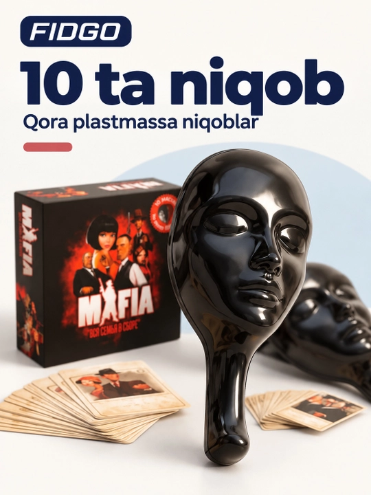 FIDGO «Mafiya» stol o‘yini, rus tilidagi kartalar, turli to‘plamlar