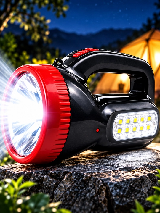 LED фонарь с мощным освещением и боковой LED-панелью - 