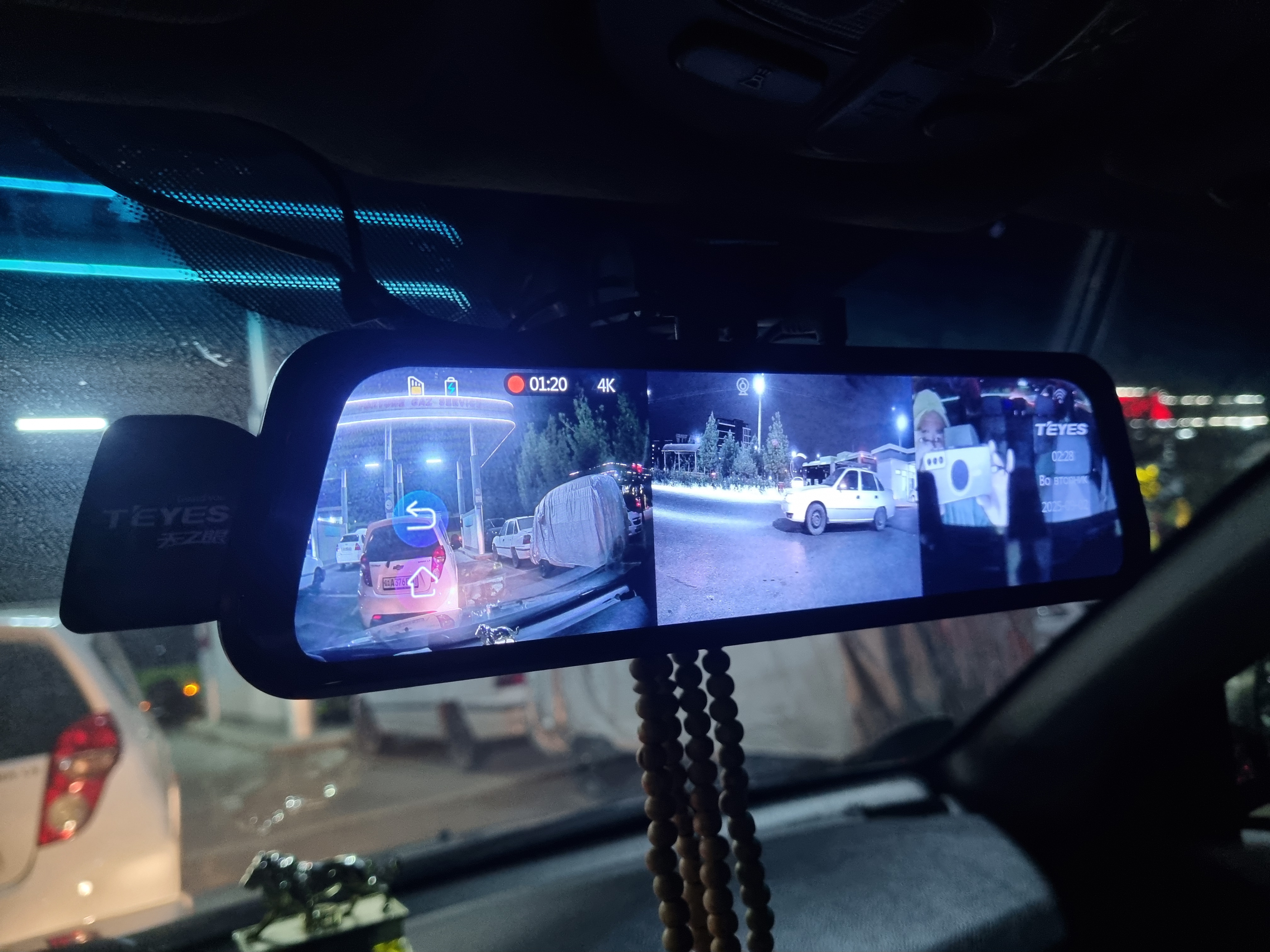 Видеорегистратор TEYES Q8 PRO с 3 камерами, Wi-Fi наблюдение, 6 месяцев гарантии