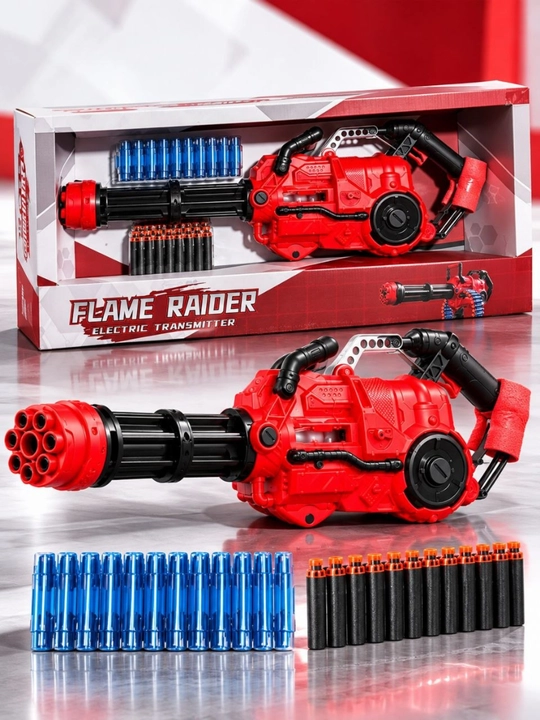 Электрический бластер Flame Raider, игрушечный бластер, набор снарядов - 