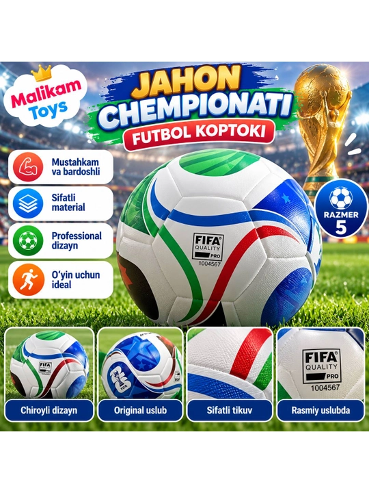 Futbol to'pi professional 5-olcham, Trionda, Ballonstar koptogi koptok butsi sarakanoshka - 