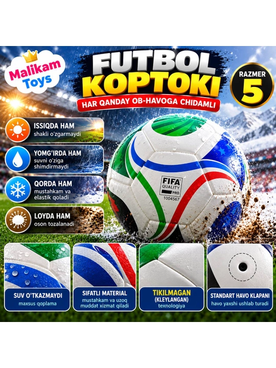 Futbol to'pi professional 5-olcham, Trionda, Ballonstar koptogi koptok butsi sarakanoshka