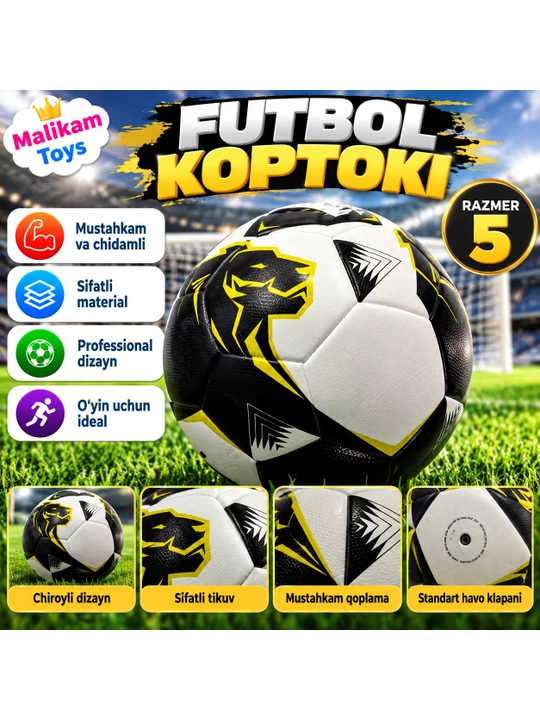 Futbol to'pi professional 5-olcham, Trionda, Ballonstar koptogi koptok butsi sarakanoshka - 