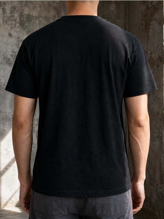 Erkaklar uchun olovli ajdar printli paxta oversayz futbolka, qisqa yengli - 