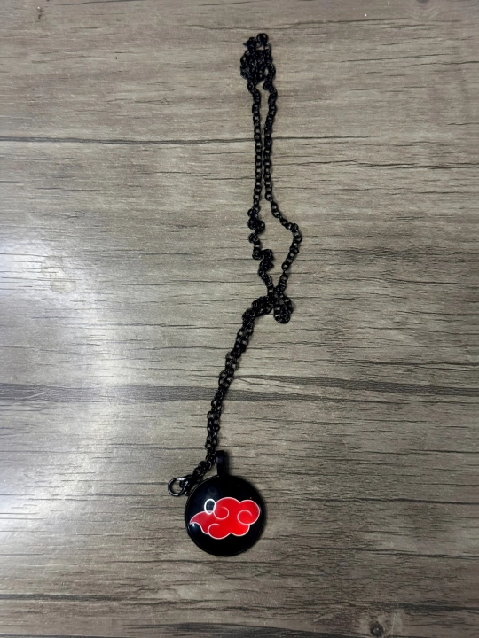 Кулон Naruto с дизайном Sharingan, аниме-подвеска с чёрной цепочкой - 