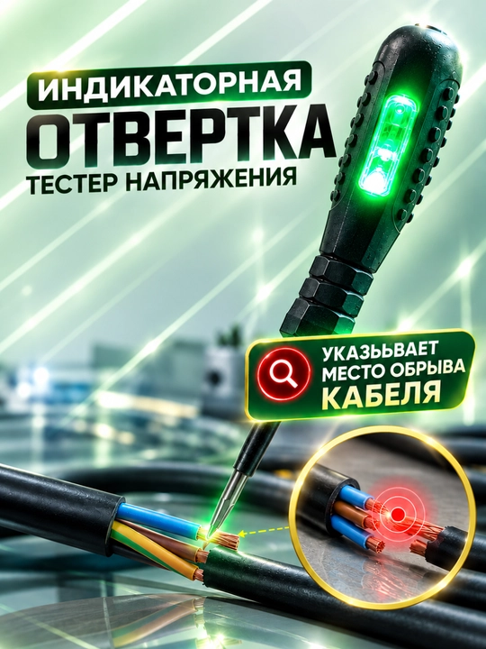 Voltaj indikatori tornavida sinovchisi