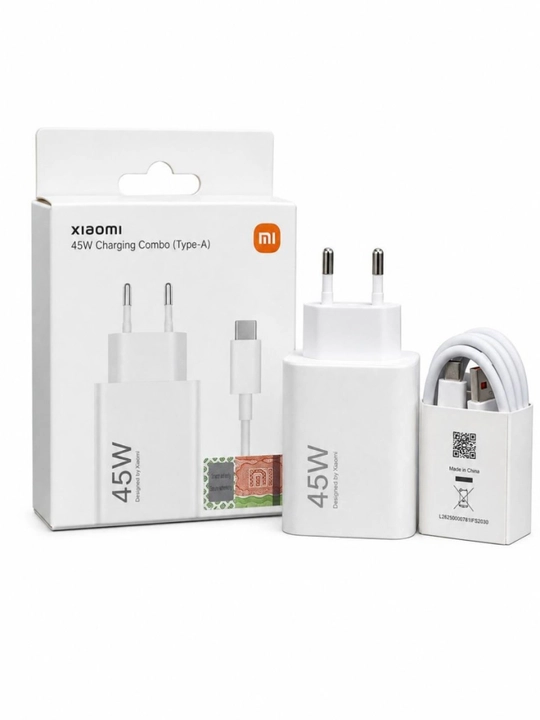 Xiaomi Turbo Max% zaryadlovchi adapter 33W/45W/67W/90W/120W, USB-A, Type-C kabel bilan