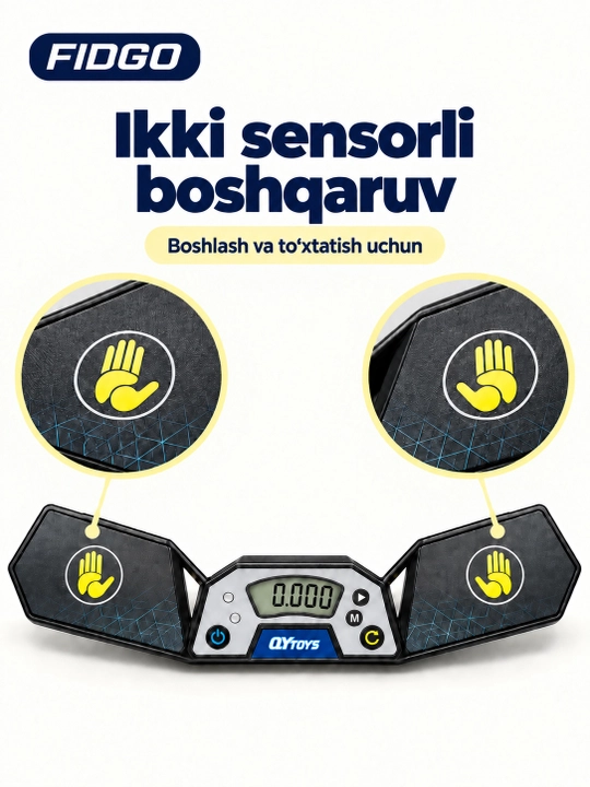 Rubik kubigi uchun QY sensorli taymer, LCD displey va xotirali sekundomer