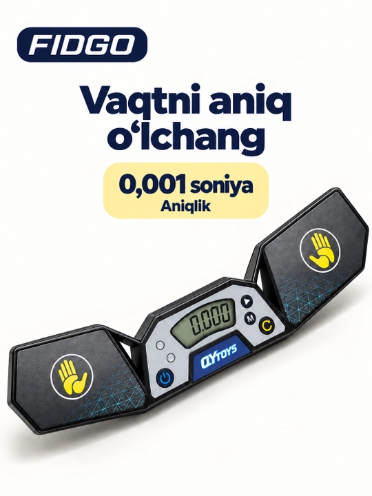 Rubik kubigi uchun QY sensorli taymer, LCD displey va xotirali sekundomer