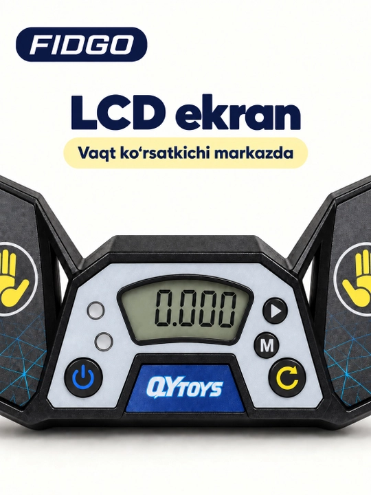 Rubik kubigi uchun QY sensorli taymer, LCD displey va xotirali sekundomer