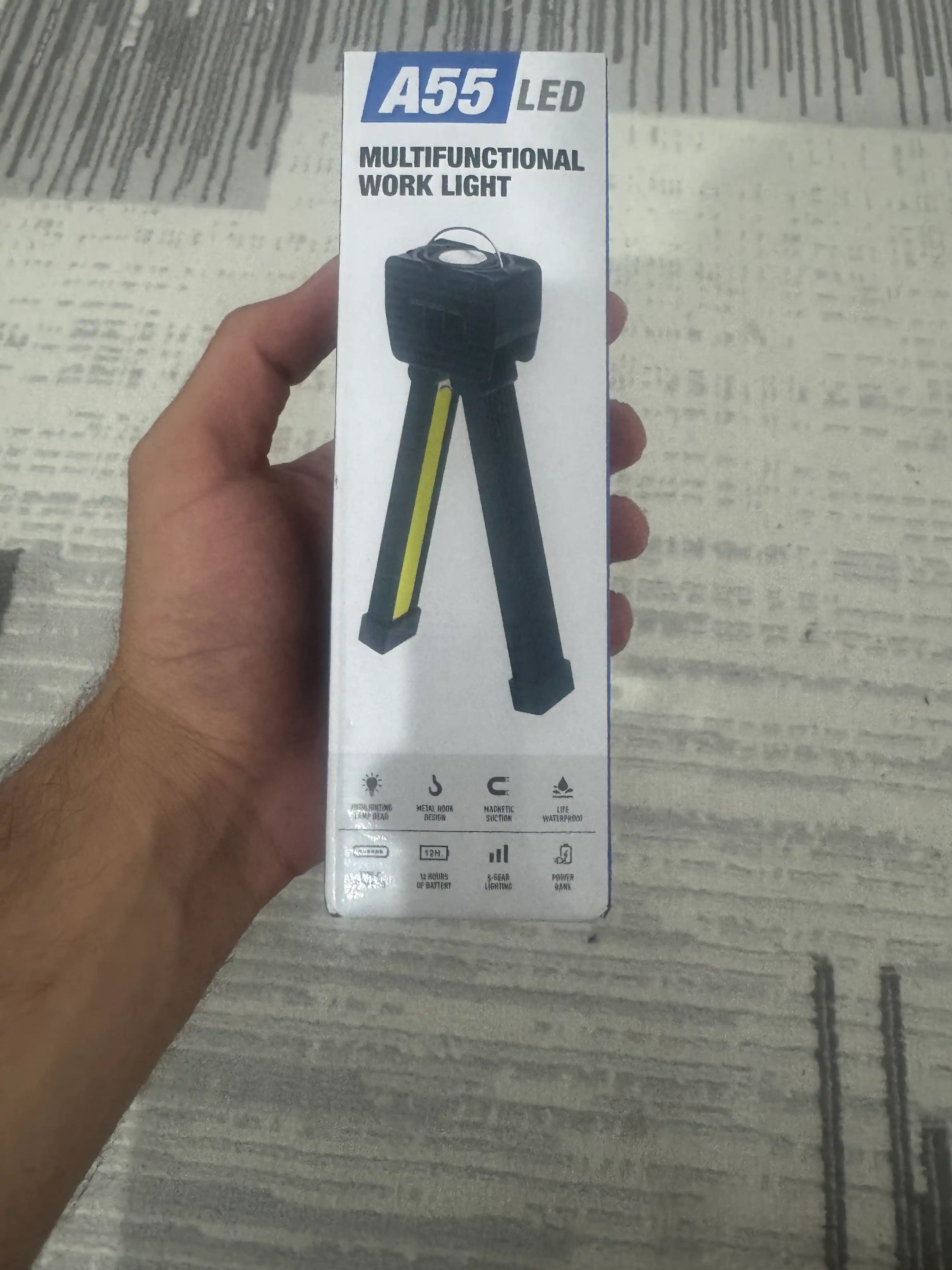 Ko‘p funksiyali LED fonar — 180° buriluvchi, 12 soatli quvvat, COB + XPE, magnitli, Type-C