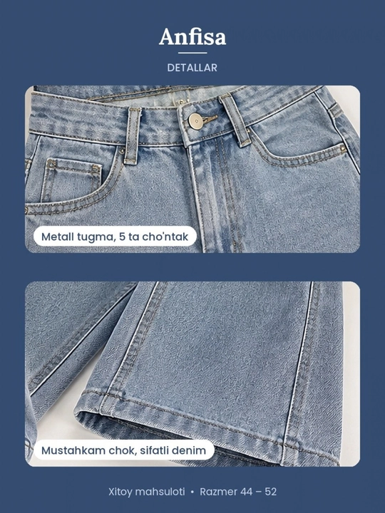 Ayollar va qizlar keng jinsi shimlari, qizlar keng jinsi shim, keng oyoqli jinsi shimlar