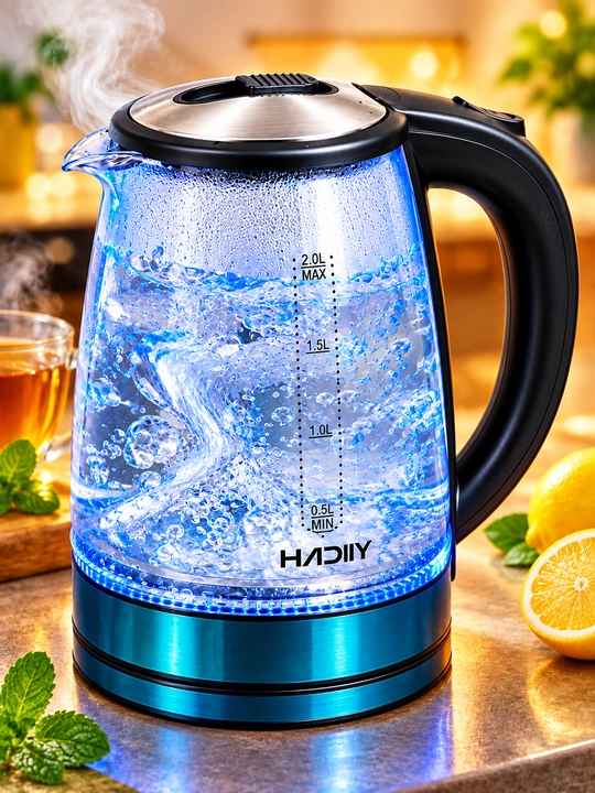 HADIY Shishali tefal elektr choynak 2.2 L 1500 Vt  360° aylanish  Avtomatik o‘chirish