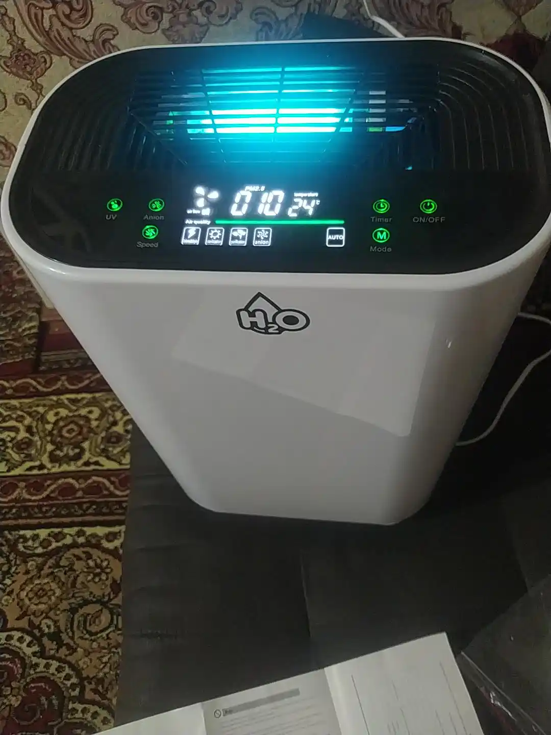 Умный очиститель воздуха с H2O, устраняет PM2.5 и формальдегид на 99%, работает тихо