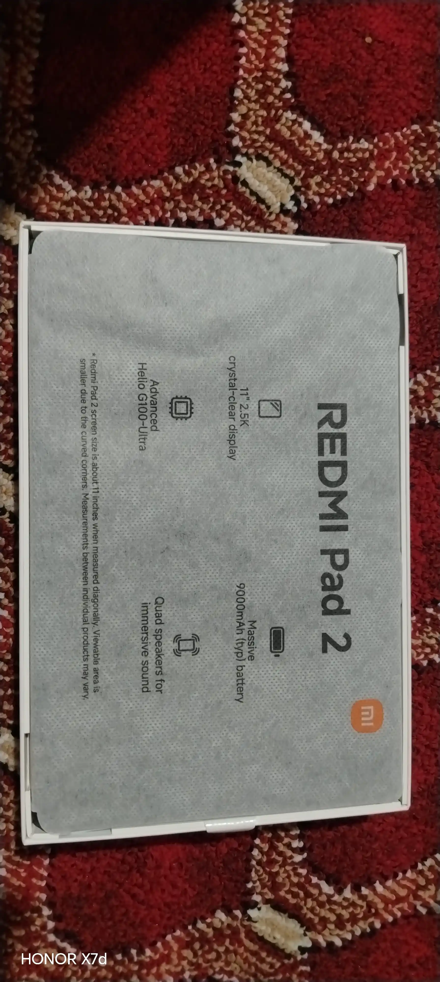 Planshet Xiaomi Redmi Pad 2 Wi-Fi, 11″ QHD IPS 90 Gts, 9000 mAh