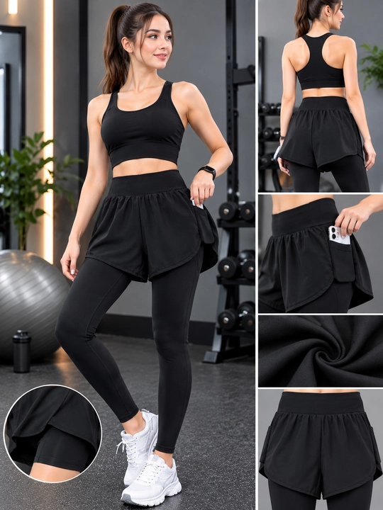 Ayollar sport legginsi — elastik losina, qulay va zamonaviy kiyim - 