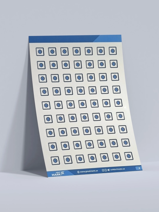 Elektrika uchun Great Mark markirovka stikerlari. 5 varoq, 315 stikerlar