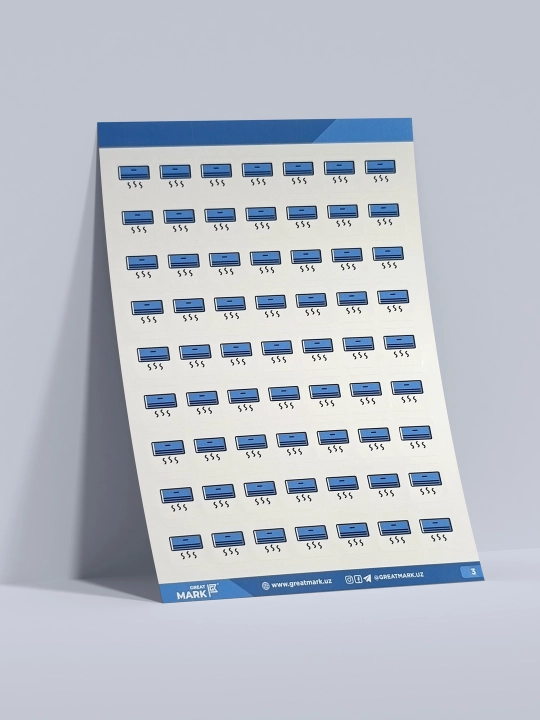 Elektrika uchun Great Mark markirovka stikerlari. 5 varoq, 315 stikerlar