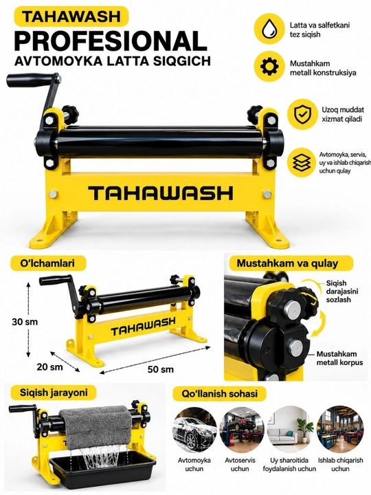 TahaWash Professional avtomoyka latta siqgich