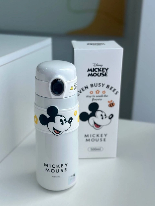 Детский термос Disney Mickey Mouse с кнопкой, 500 мл - 