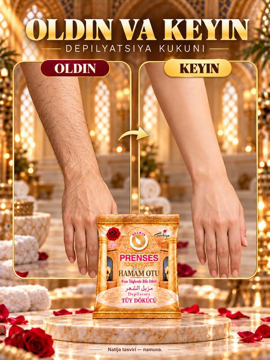 Prenses Hamam Otu — депиляционный порошок для удаления ненужных волос с тела