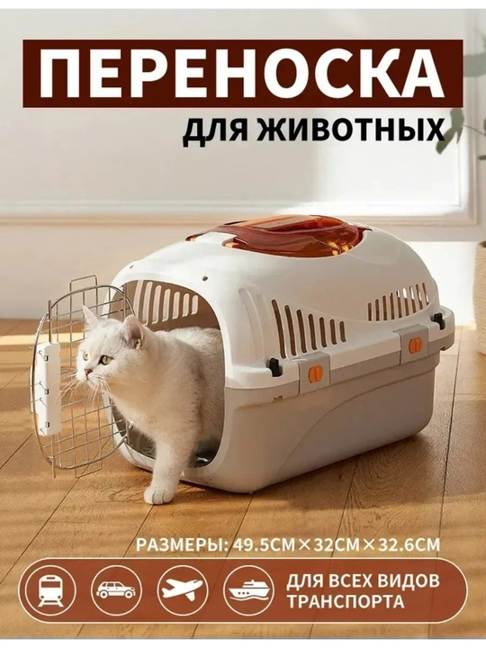 Переноска для домашних животных, контейнер для кошек и собак