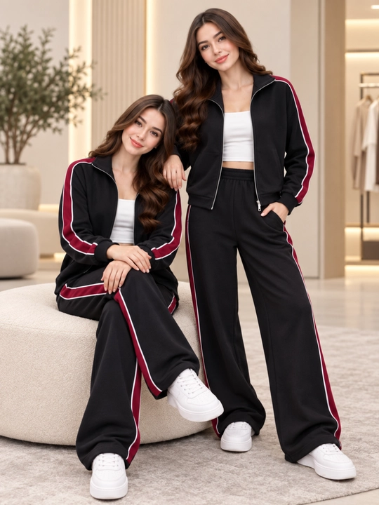 Ayollar uchun ikki qismli kiyim to'plami, kundalik kiyish uchun, o'lchamlari: M-4XL gacha - 