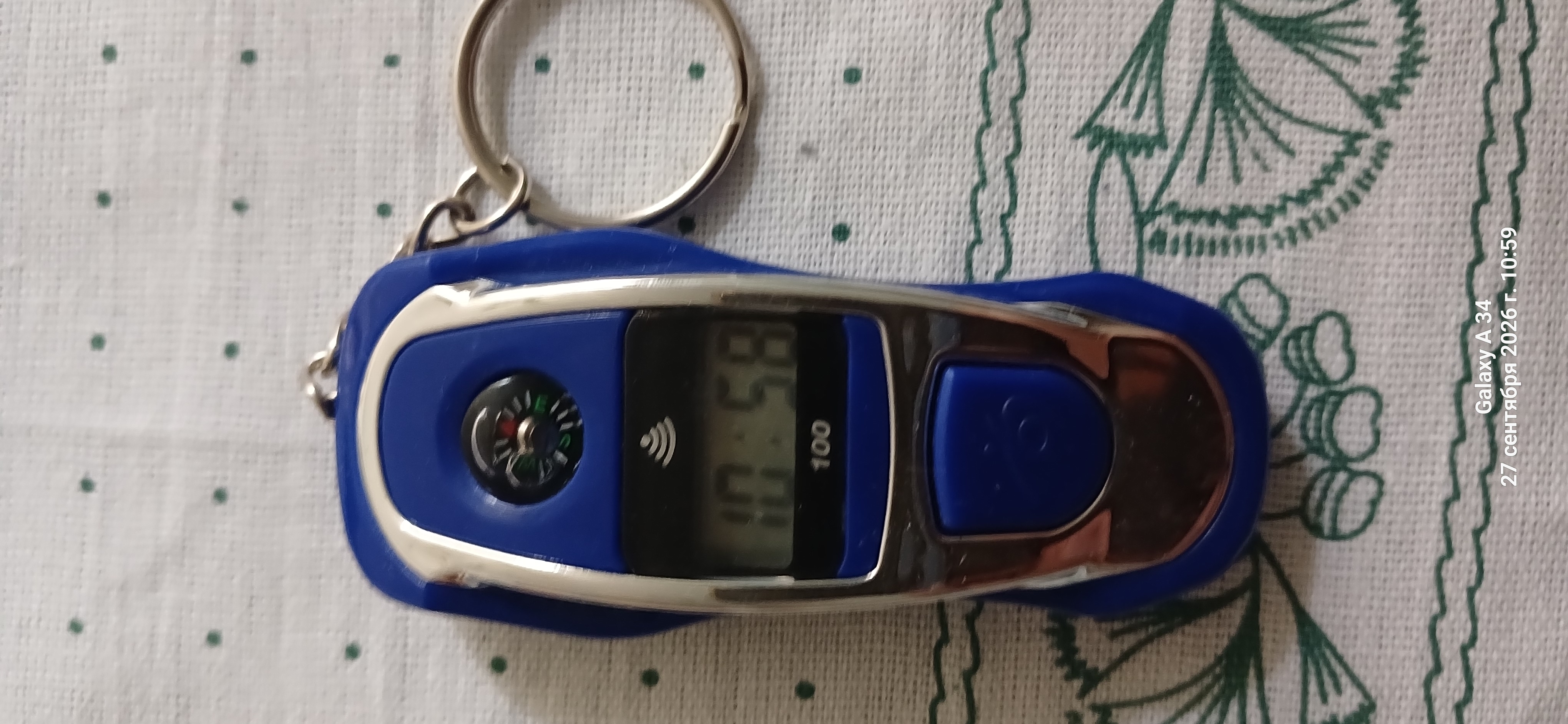 Elektron tasbeh-brelok kompas bilan, LCD displeyni zikr hisoblagichi