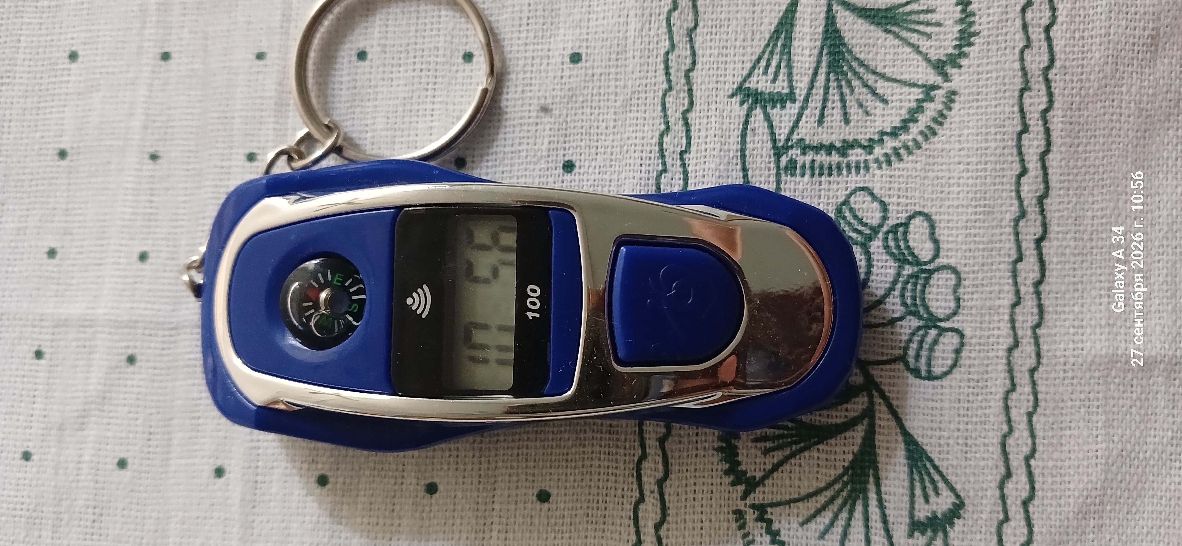 Elektron tasbeh-brelok kompas bilan, LCD displeyni zikr hisoblagichi