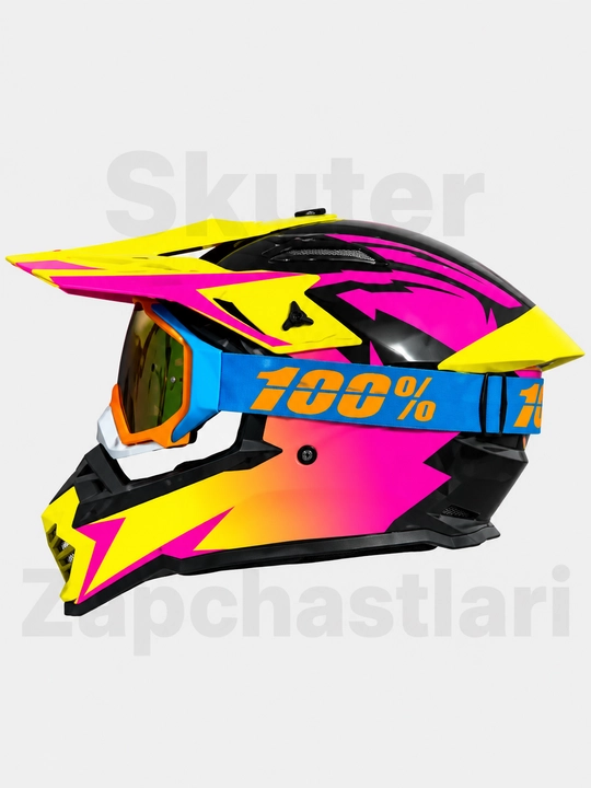 AXK moto shlem, skuter kaska va mototsikl uchun himoya moto kaska Model: 913+