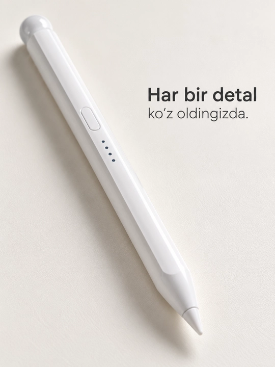 Белый стилус для планшета, зарядка через USB-C