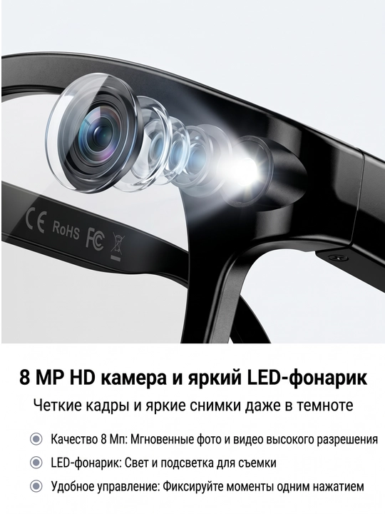 AI Smart Glasses aqlli ko‘zoynaklari - sun’iy intellekt va zamonaviy uslubning uyg‘unligi