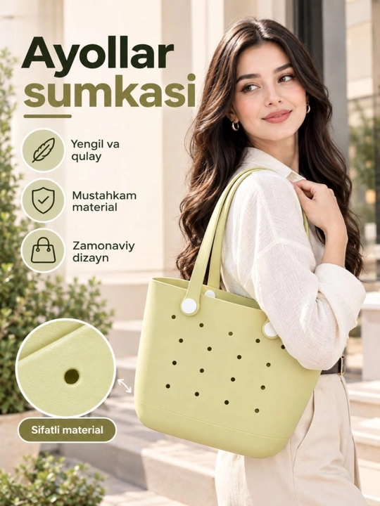 Plyaj sumka kroks, ayollar uchun sayohat sumkasi, sumka ayollar uchun, ayollar sumkasi