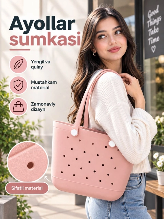 Plyaj sumka kroks, ayollar uchun sayohat sumkasi, sumka ayollar uchun, ayollar sumkasi
