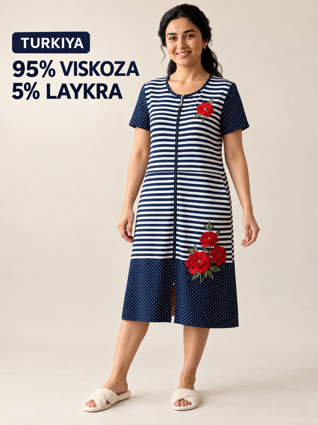 Xalatlar, ayollar uy kiyimlari, Turkiya, ayollar xalati, razmer L-2XL, ayollar kiyimi - 