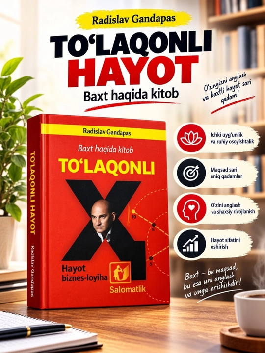 «Насыщенная жизнь: книга о счастье» — это мотивационная книга о бизнес - 
