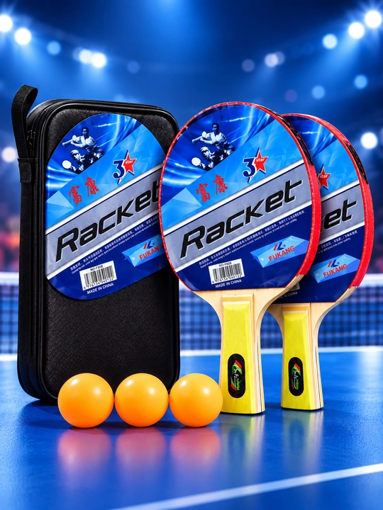 Набор для настольного тенниса 2 ракетки + 3 мяча + чехол, Ping Pong