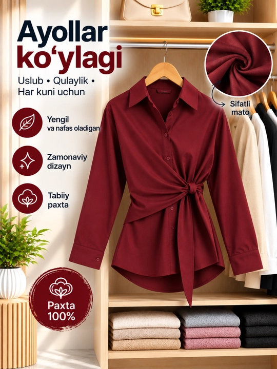 Ayollar uchun yozgi ko‘ylak
