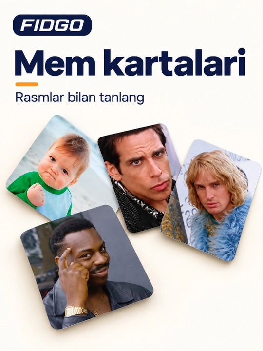 FIDGO memlar va vaziyatlar bilan kartali stol o‘yini