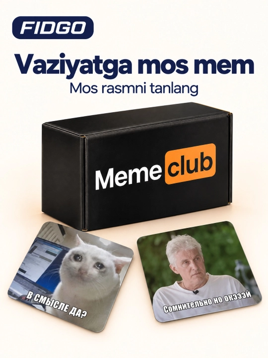 FIDGO memlar va vaziyatlar bilan kartali stol o‘yini