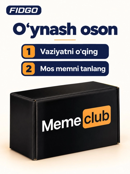FIDGO memlar va vaziyatlar bilan kartali stol o‘yini